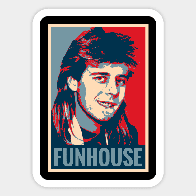 FUNHOUSE Sticker by TEEVEETEES